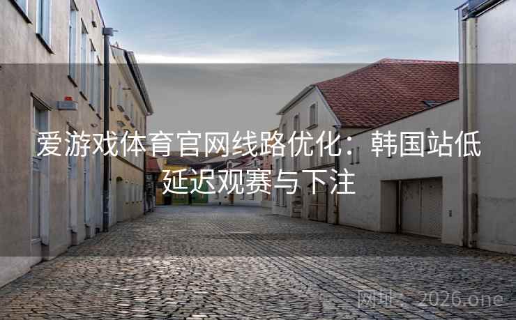 爱游戏体育官网线路优化：韩国站低延迟观赛与下注